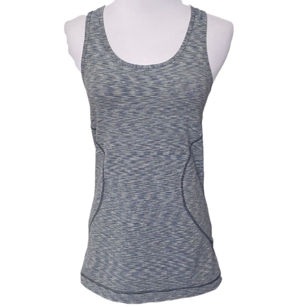 Zella Sleeveless Stripe Racerback Tank Top
